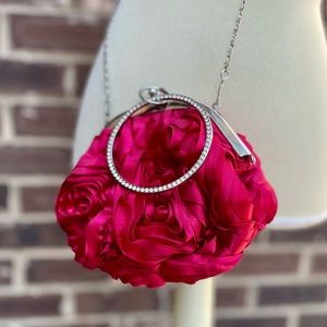 WHBM ❤️🌹Rossette🌹❤️ Wristlet Clutch Crossbody Bag